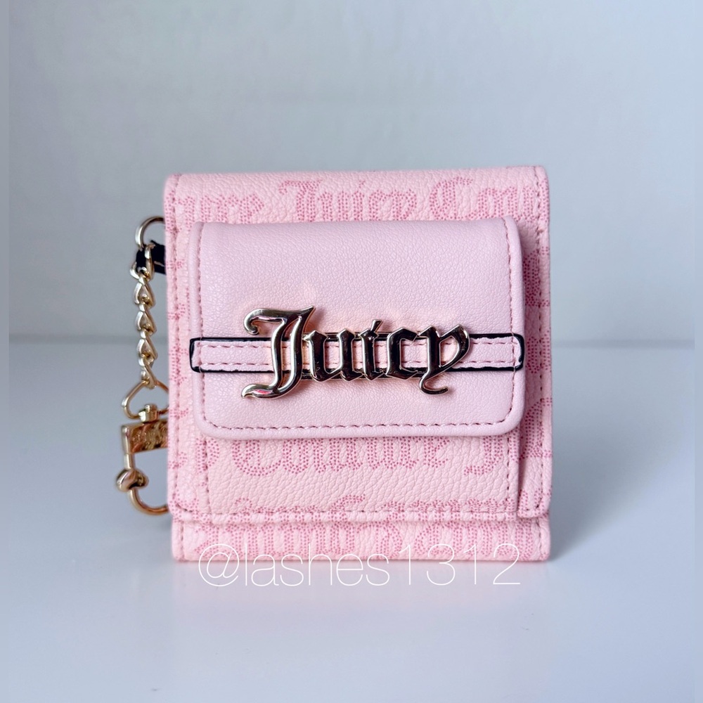 JUICY COUTURE Bag East Side West Side Satchel & Wallet Set - Pink Macaroon - Picture 7 of 12